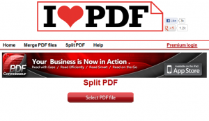 【ilovepdf.com】SplitPDF（1つのPDFファイルを複数のPDFファイルに分割・抽出）【使い方】