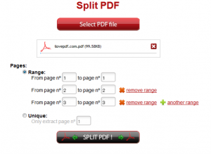 【ilovepdf.com】SplitPDF（1つのPDFファイルを複数のPDFファイルに分割・抽出）【使い方】